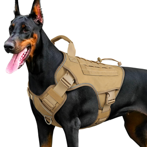 Colete militar reflexivo ajustável para cães sem tração 
