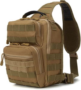Mochila de ombro tática EDC Chest Pack Molle Assault Range Bag 